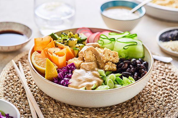 Image of vegan poke bowl